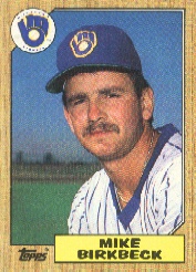 1987 Topps Baseball Cards      229     Mike Birkbeck